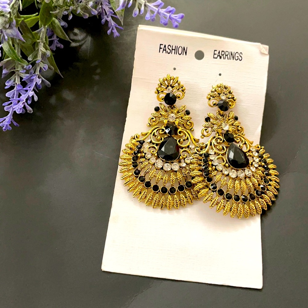 Chandbali Style Indian Earrings